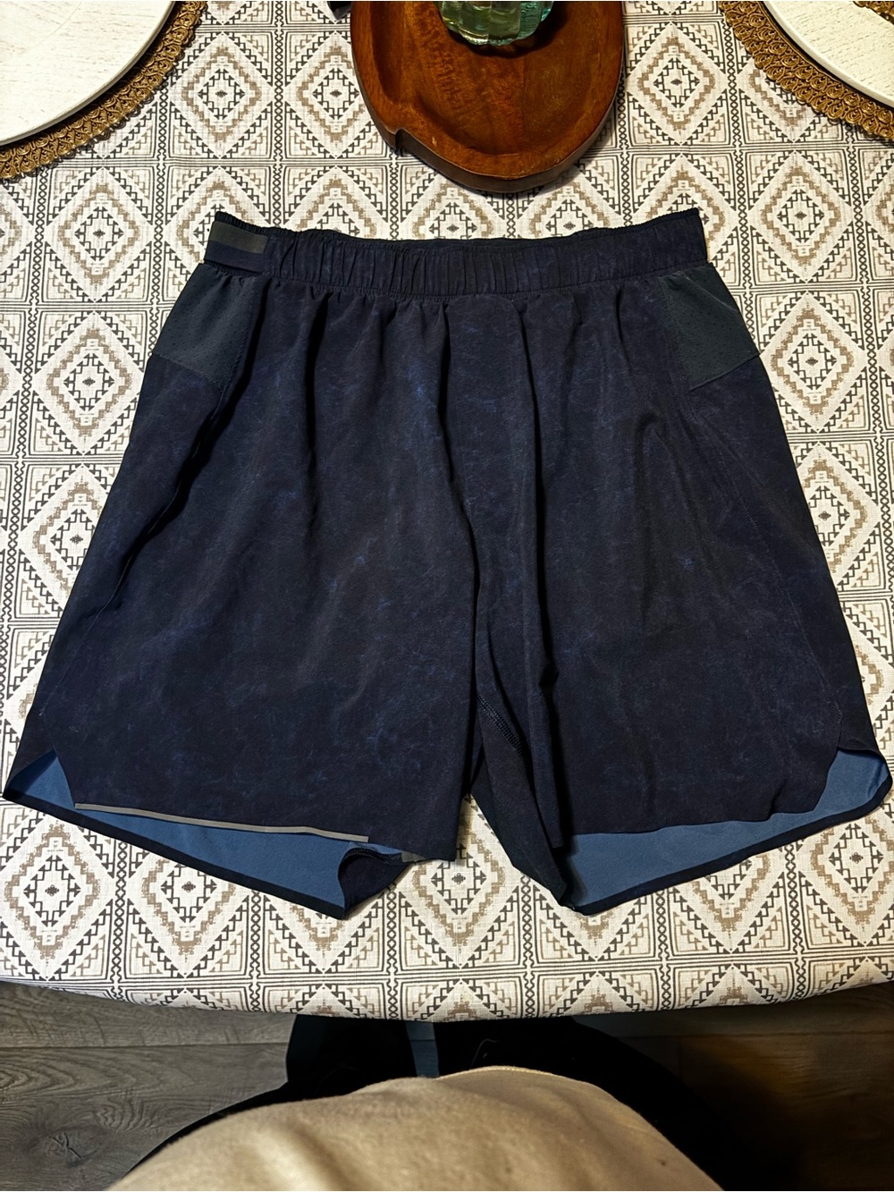 lululemon athletica Men's Navy Blue Athletic Shorts